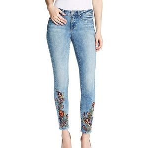 Jessica Simpson Embroidered Kiss Me Skinny Jeans